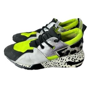 Steve Madden Women's Sneaker Barra Bara Platform Cliff Heel Women’s 8M Sporty